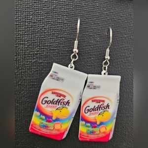 Goldfish  Crackers     Earings  New Without Tags